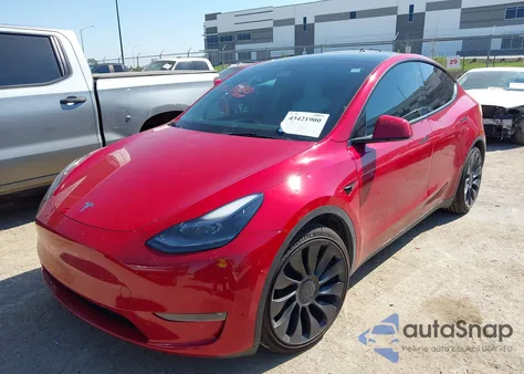 2023 Tesla Model Y Performance Dual Motor All-Wheel Drive from USA, damaged, VIN 7SAYGDEF9PF688307